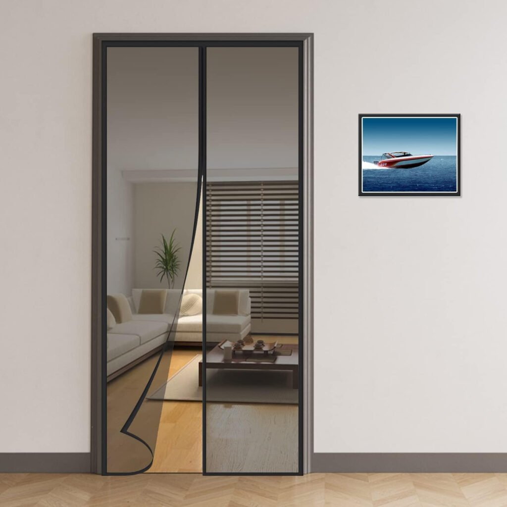 Magic mesh magnetic mosquito net for door curtain