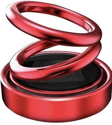Solar power car aroma dancing double ring perfume