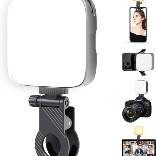 LED video light pocket fill light with clip design