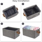 canvas fabric basket