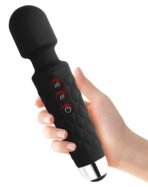 Cordless rechargeable body wand massager handheld device