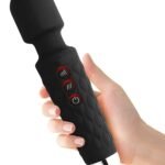 Cordless rechargeable body wand massager handheld device