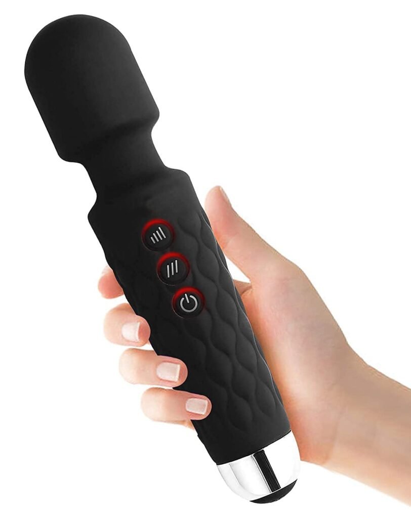 Cordless rechargeable body wand massager handheld device