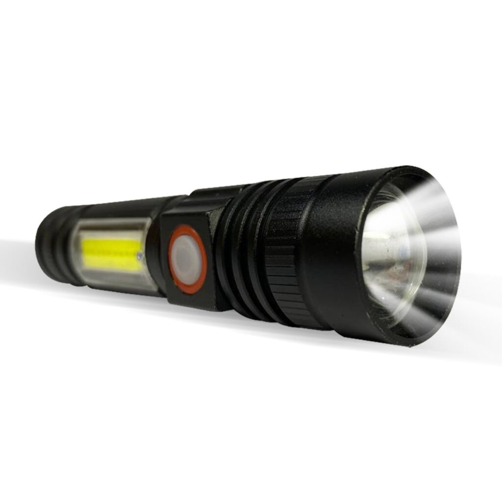 Flashlight plus desk lamp with zoom torch light