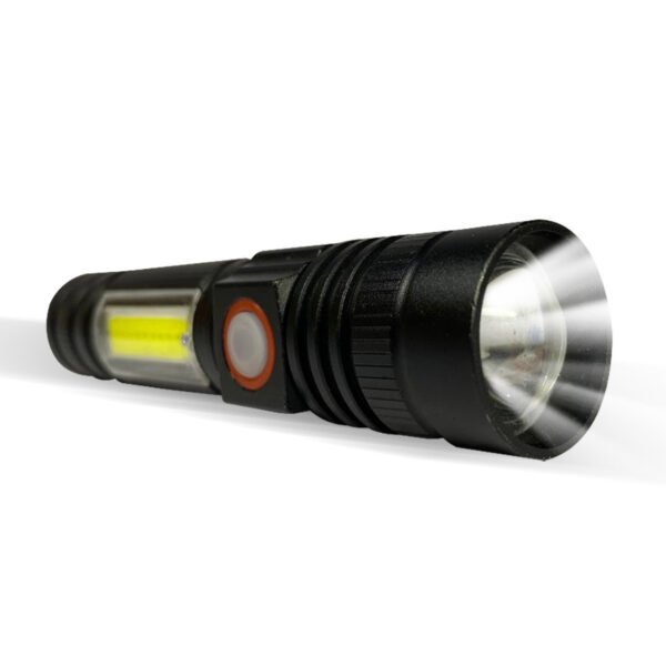 Flashlight plus desk lamp with zoom torch light