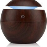 Dark wooden humidifier USB cool mist aroma diffuser