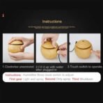 Light Wood Humidifier – USB Cool Mist Aroma Diffuser for Room - Image 4