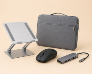 best laptop accessories including stand mouse and keyboard for work setup